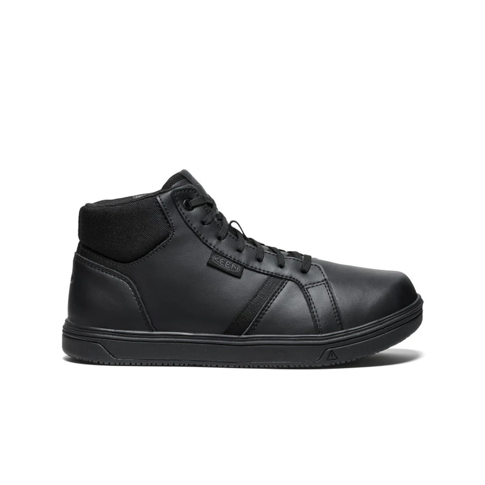 Keen Utility Men's Kenton Mid PTC Soft Toe Black Leather Work Boots Size 10.5